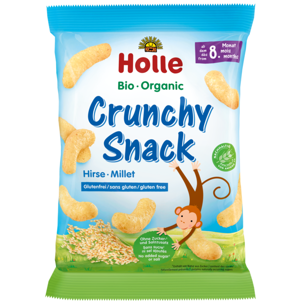 Holle Organic Crunchy Snack Millet Puffs