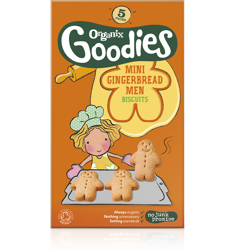 Organix Goodies Mini Gingerbread Men Biscuits