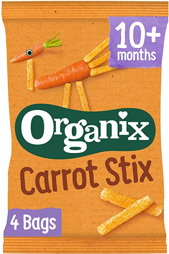 Organix Organic Carrot Sticks 4 Pack